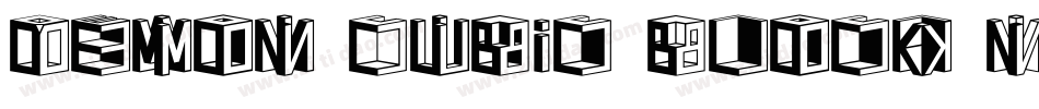 Demon Cubic Block NKP字体转换
